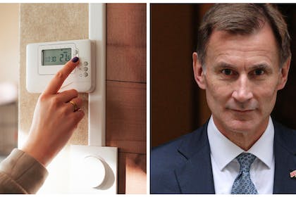 Woman using thermostat / Jeremy Hunt