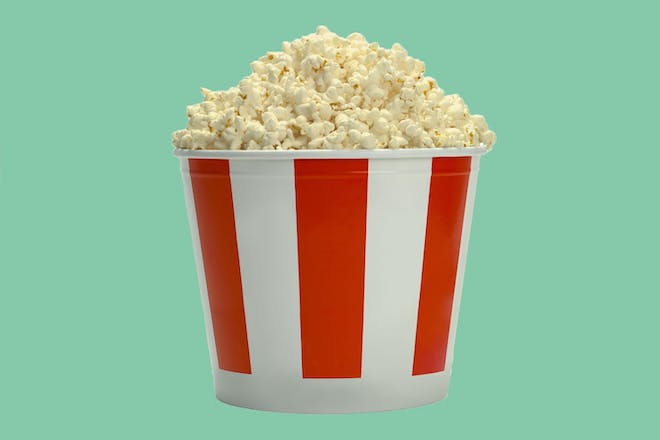 Tub of cinema popcorn